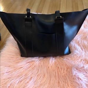 Black Leather Sole Society Handbag